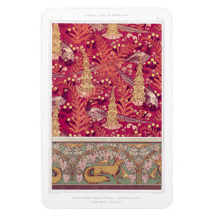 Art Nouveau Fuchs Fasan Foxglove verneuil Magnet