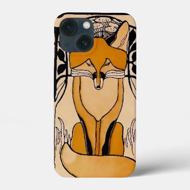 Art Nouveau Füchse Illustration | Waldtiere Case-Mate iPhone Hülle (Rückseite)
