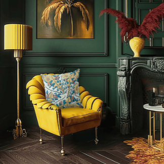 Art Nouveau Garden Muse Design Kissen