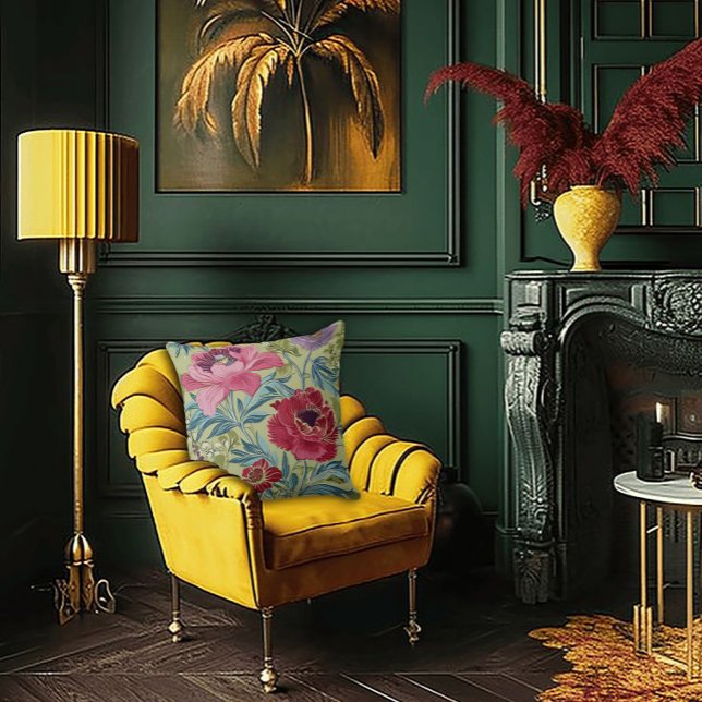 Art Nouveau Garden Muse Design Kissen (Von Creator hochgeladen)