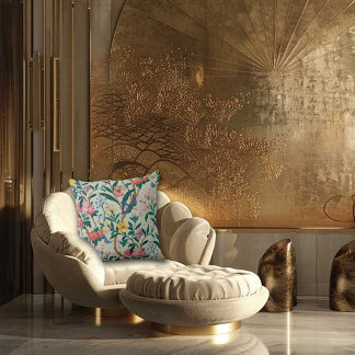 Art Nouveau Garden Muse Design Kissen