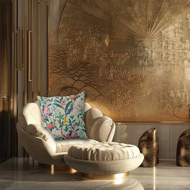 Art Nouveau Garden Muse Design Kissen (Von Creator hochgeladen)