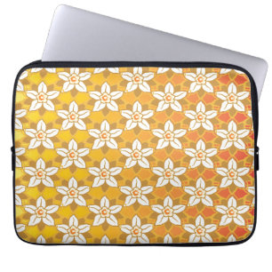 Art Nouveau gelb Jonquil Blumengestapel Damaskus Laptopschutzhülle