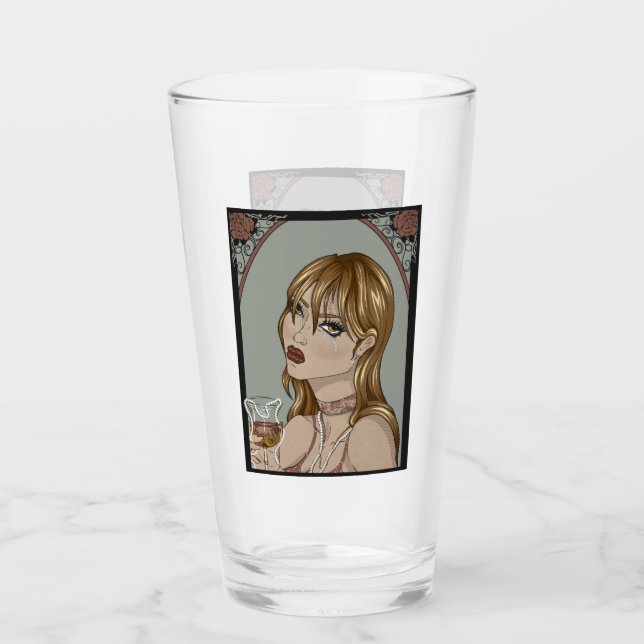 Art Nouveau Glas (Vorderseite)