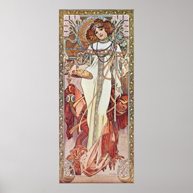 Art Nouveau Goddess Poster (Vorne)