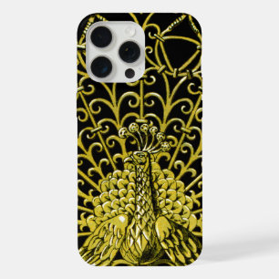 Art Nouveau Gold Peacock iPhone 15 Pro Max Hülle