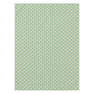 Art Nouveau Green Buttercup Blumentapete Tischdecke