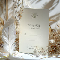 Art Nouveau Harmony Wedding RSVP Card