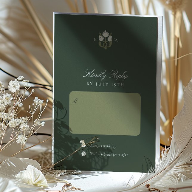 Art Nouveau Harmony Wedding RSVP Card Einladung (Von Creator hochgeladen)