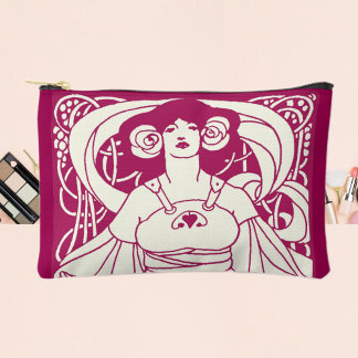 Art Nouveau Harvest Lady Zubehörtasche