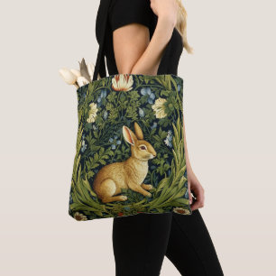 Art nouveau-Hase im Garten Tasche