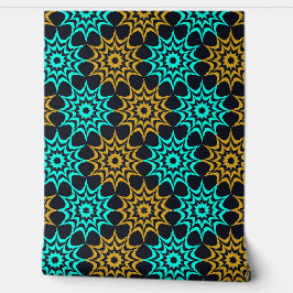 Art Nouveau Hex Star Pattern  Tapete