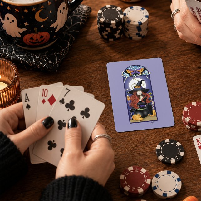 Art Nouveau Hexe Spielkarten (Von Creator hochgeladen)
