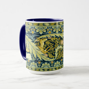 Art Nouveau-Hirsche und Kaninchen von Walter Crane Tasse