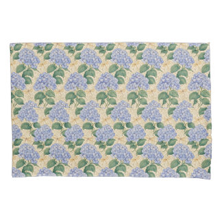 Art Nouveau Hydrangea Pattern with Dragonflies Kissenbezug