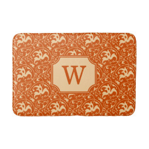 Art Nouveau Ikat - Mandarin Orange Badematte