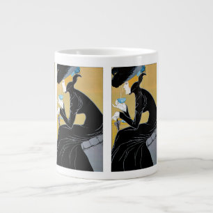 Art Nouveau im Stil der Jahrhundertwende, Dame tri Jumbo-Tasse