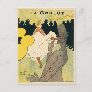 Art Nouveau im Vintage-Stil, La Goulue von Toulous Postkarte