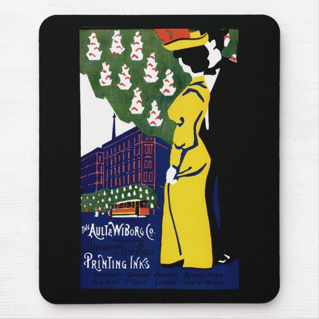 Art Nouveau Ink Ad Mousepad (Vorne)