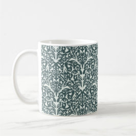 Art Nouveau inspirierter Blumenbecher - Grün Kaffeetasse