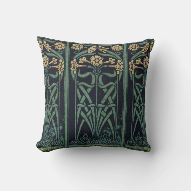 Art Nouveau J.M. Barrie Kissen (Vorderseite)
