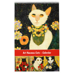 Art Nouveau Katzenkalender Kalender