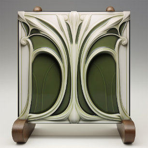 Art Nouveau Keramikfliese Verdant Whisper