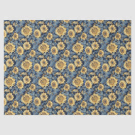 Art Nouveau Kleine Sonnenblumen - 10lb, 17"x23" Seidenpapier