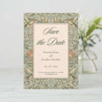 Art Nouveau Kolibris und Blumen Save the Date