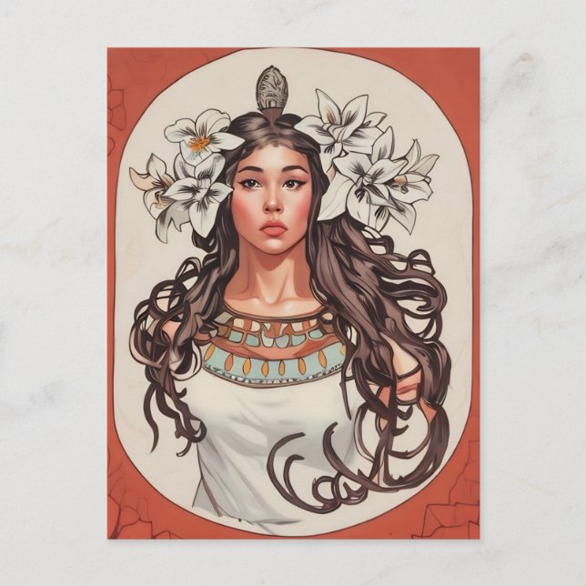 Art Nouveau La Princesse Lointaine Card Postkarte (Vorderseite)