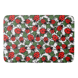 Art Nouveau Ladybug Insektenmuster Badematte