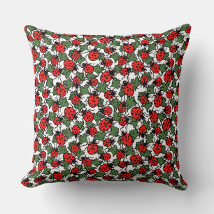 Art Nouveau Ladybug Insektenmuster Kissen
