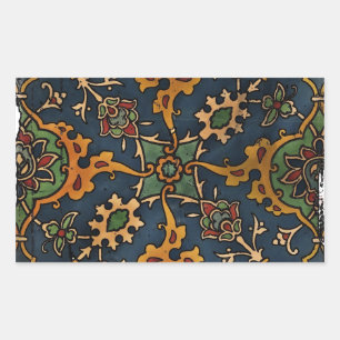 Art Nouveau l'Art Arabisch Rechteckiger Aufkleber