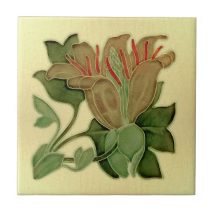 Art Nouveau Lily Antiquitätenzimmer Pilkington Re Fliese