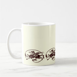 Art Nouveau Magic Dragon Design Kaffeetasse