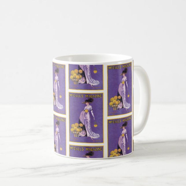 Art Nouveau McCall's Magazine Cover Illustration Kaffeetasse (VorderseiteRechts)