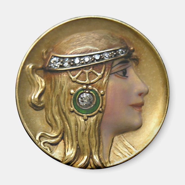 Art Nouveau Medallion Magnet (Vorne)