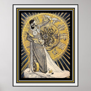 Art Nouveau Mère Nature 16 x 20 Poster