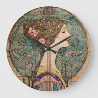 Art Nouveau Model  Große Wanduhr