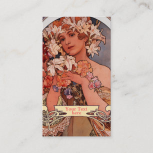 Art Nouveau Mucha - Cartes de visite Art Déco