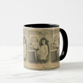 Art Nouveau Mucha Frau Art Model Foto Tasse