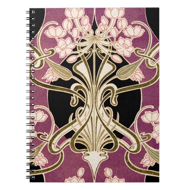 Art Nouveau Muster #2 Notizblock (Vorderseite)
