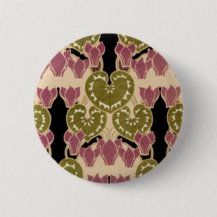 Art Nouveau Muster #4 Button