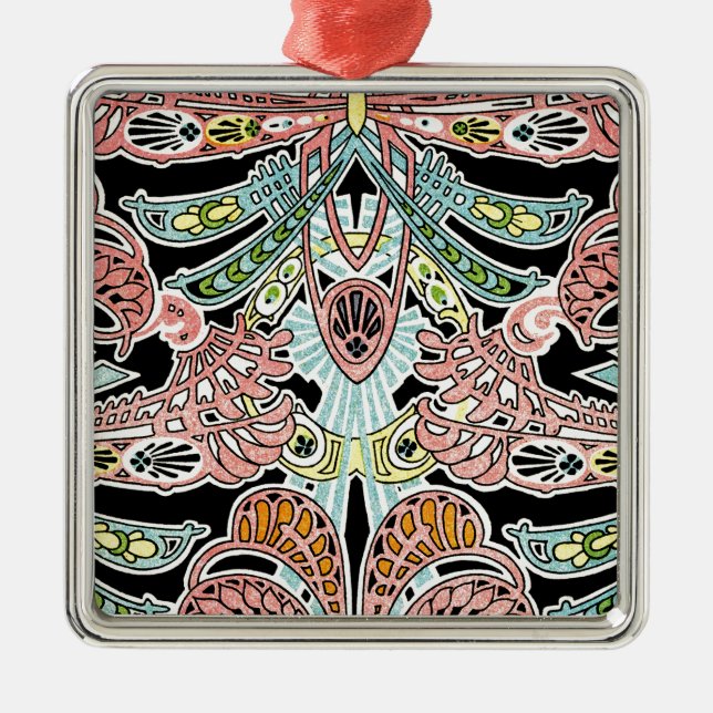 Art Nouveau Muster #8 Ornament Aus Metall (Vorne)