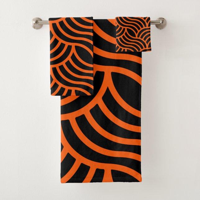 Art Nouveau Muster Print Badhandtuch Set (Insitu)