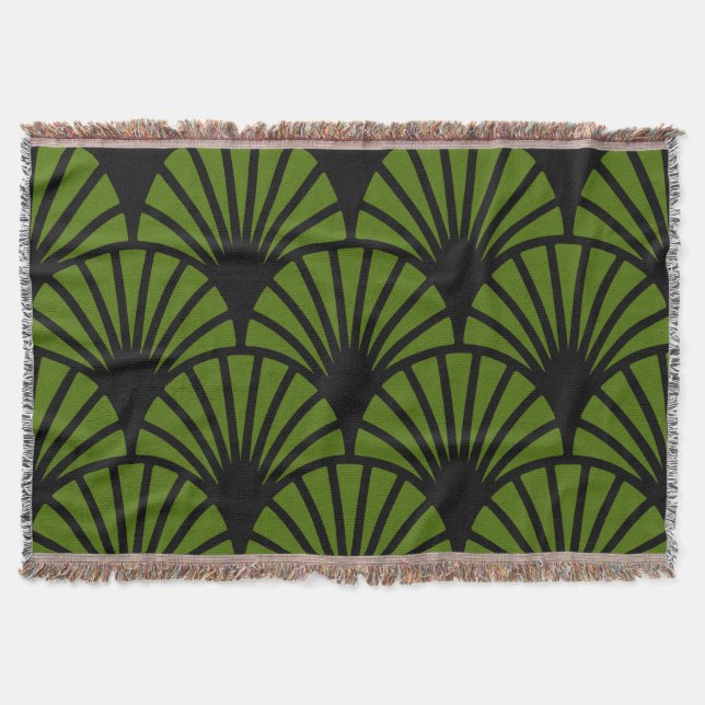 Art Nouveau Muster Print Decke (Vorderseite)