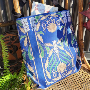 Art Nouveau Nautic Seashells Tasche