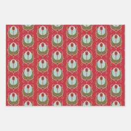 Art Nouveau Pattern Geschenkpapier Set