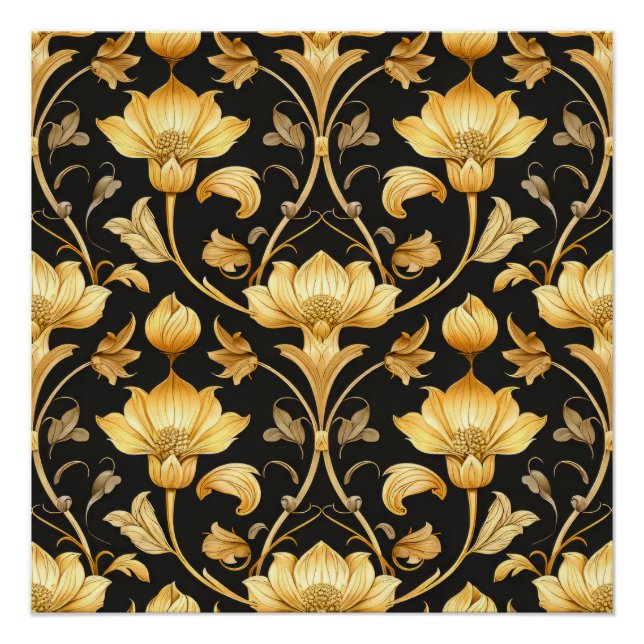 Art Nouveau Pattern Poster (Vorderseite)