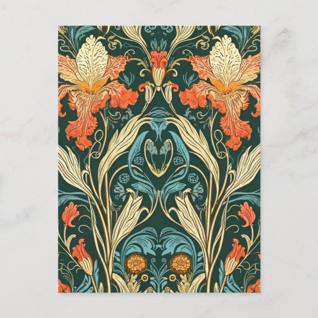 Art Nouveau Pattern Postkarte (Vorderseite)